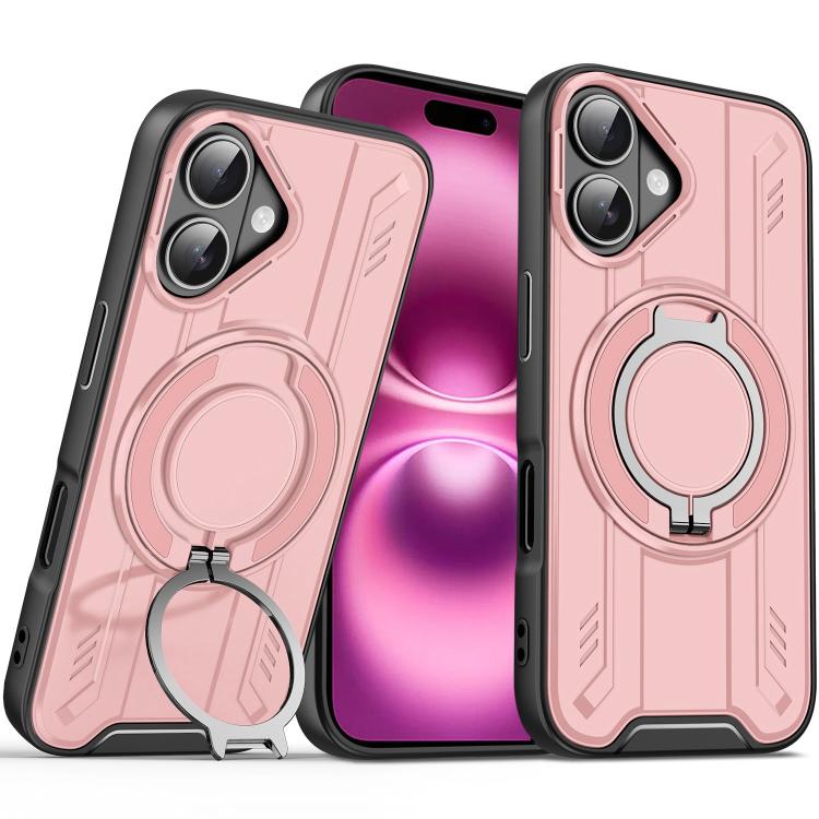Rotating Ring Holder Magnetic MagSafe Phone Case, For iPhone 17e / 16e, For iPhone 16 Pro Max, For iPhone 16 Pro, For iPhone 16 Plus