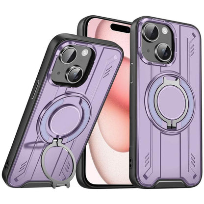 Rotating Ring Holder Magnetic MagSafe Phone Case, For iPhone 15, For iPhone 14 Plus, For iPhone 14, For iPhone 14 Pro