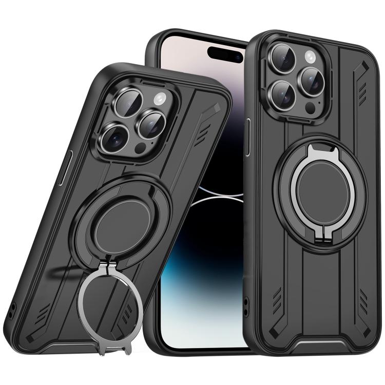 Rotating Ring Holder Magnetic MagSafe Phone Case, For iPhone 15, For iPhone 14 Plus, For iPhone 14, For iPhone 14 Pro