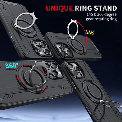 Rotating Ring Holder Magnetic MagSafe Phone Case, For iPhone 16, For iPhone 15 Pro Max, For iPhone 15 Pro, For iPhone 15 Plus