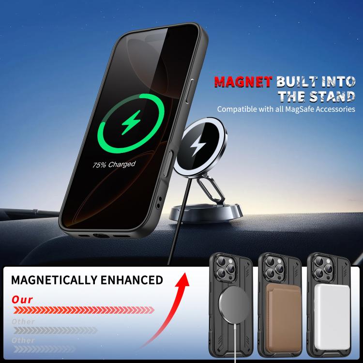 Rotating Ring Holder Magnetic MagSafe Phone Case, For iPhone 17e / 16e, For iPhone 16 Pro Max, For iPhone 16 Pro, For iPhone 16 Plus