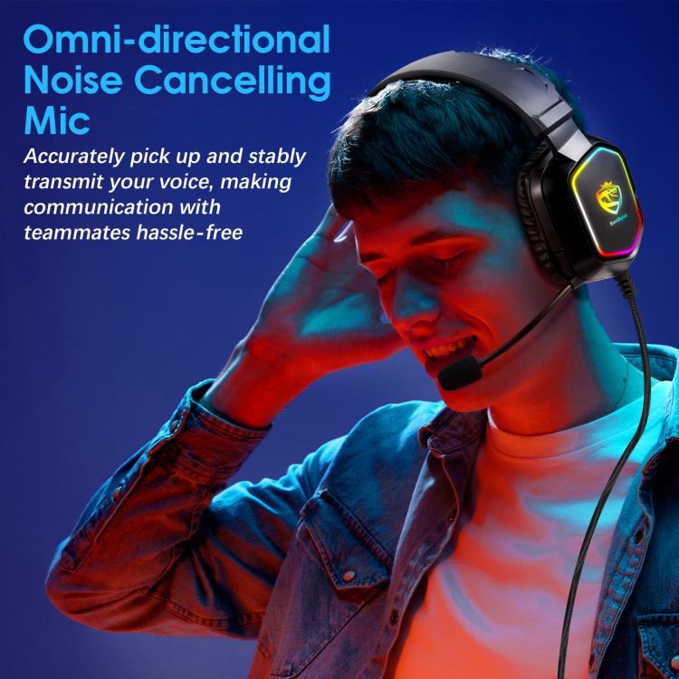 SoulBytes S21 Omni-directional Lightweight Memory Foam Ear Cushions Headset with Mic, Length: About 2m