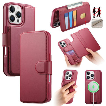 CaseNeo Finger Grip Strap MagSafe Leather Phone Case, For iPhone Air, For iPhone 16 Pro Max, For iPhone 16 Pro, For iPhone 16 Plus