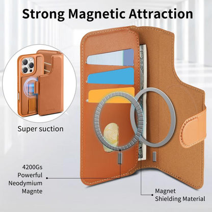 CaseNeo Finger Grip Strap MagSafe Leather Phone Case, For iPhone 16, For iPhone 15 Pro Max, For iPhone 15 Pro, For iPhone 15 Plus / 14 Plus