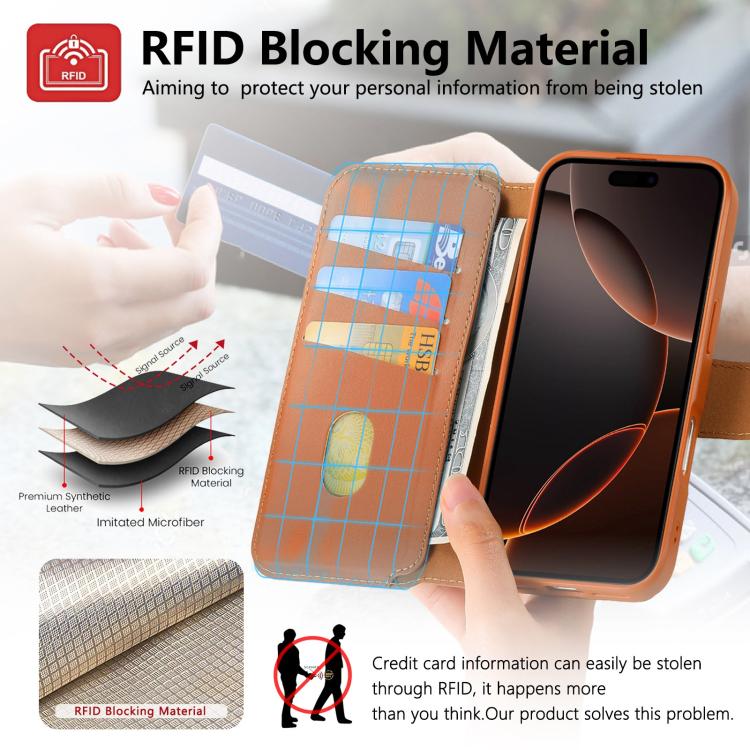 CaseNeo Finger Grip Strap MagSafe Leather Phone Case, For iPhone 16, For iPhone 15 Pro Max, For iPhone 15 Pro, For iPhone 15 Plus / 14 Plus