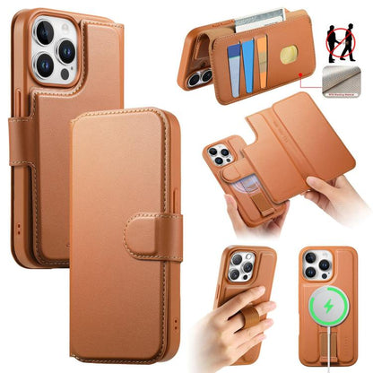 CaseNeo Finger Grip Strap MagSafe Leather Phone Case, For iPhone 15, For iPhone 14 / 13, For iPhone 14 Pro, For iPhone 14 Pro Max