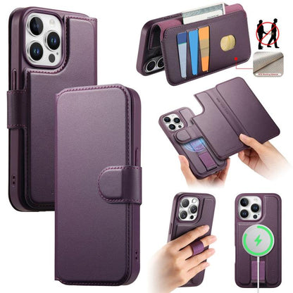 CaseNeo Finger Grip Strap MagSafe Leather Phone Case, For iPhone 15, For iPhone 14 / 13, For iPhone 14 Pro, For iPhone 14 Pro Max