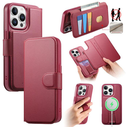 CaseNeo Finger Grip Strap MagSafe Leather Phone Case, For iPhone 15, For iPhone 14 / 13, For iPhone 14 Pro, For iPhone 14 Pro Max