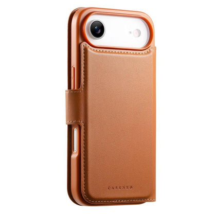 CaseNeo Finger Grip Strap MagSafe Leather Phone Case, For iPhone Air, For iPhone 16 Pro Max, For iPhone 16 Pro, For iPhone 16 Plus