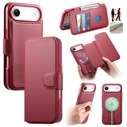 CaseNeo Finger Grip Strap MagSafe Leather Phone Case, For iPhone Air, For iPhone 16 Pro Max, For iPhone 16 Pro, For iPhone 16 Plus