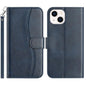Dual-Folded S-shape Leather Phone Case, For iPhone 15, For iPhone 14 Plus, For iPhone 14, For iPhone 14 Pro