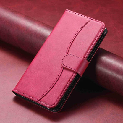 Dual-Folded S-shape Leather Phone Case, For iPhone 14 Pro Max, For iPhone 7 / 8 / SE 2022, For iPhone 13 Pro Max, For iPhone 13 Pro