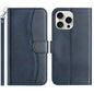 Dual-Folded S-shape Leather Phone Case, For iPhone 14 Pro Max, For iPhone 7 / 8 / SE 2022, For iPhone 13 Pro Max, For iPhone 13 Pro