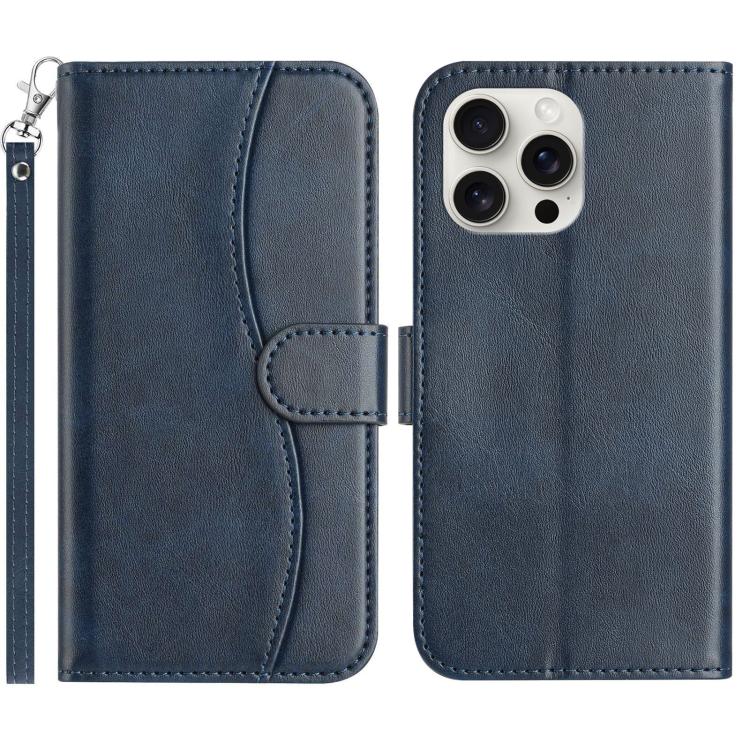 Dual-Folded S-shape Leather Phone Case, For iPhone 14 Pro Max, For iPhone 7 / 8 / SE 2022, For iPhone 13 Pro Max, For iPhone 13 Pro