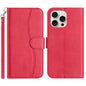 Dual-Folded S-shape Leather Phone Case, For iPhone 14 Pro Max, For iPhone 7 / 8 / SE 2022, For iPhone 13 Pro Max, For iPhone 13 Pro