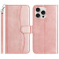 Dual-Folded S-shape Leather Phone Case, For iPhone 14 Pro Max, For iPhone 7 / 8 / SE 2022, For iPhone 13 Pro Max, For iPhone 13 Pro