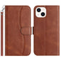 Dual-Folded S-shape Leather Phone Case, For iPhone 13, For iPhone 13 mini, For iPhone 12 / 12 Pro, For iPhone 12 Pro Max