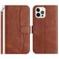 Dual-Folded S-shape Leather Phone Case, For iPhone 13, For iPhone 13 mini, For iPhone 12 / 12 Pro, For iPhone 12 Pro Max