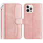 Dual-Folded S-shape Leather Phone Case, For iPhone 13, For iPhone 13 mini, For iPhone 12 / 12 Pro, For iPhone 12 Pro Max