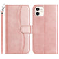Dual-Folded S-shape Leather Phone Case, For iPhone 12 mini, For iPhone 11 Pro Max, For iPhone 11, For iPhone 11 Pro