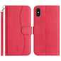 Dual-Folded S-shape Leather Phone Case, For iPhone X / XS, For iPhone XR, For iPhone XS Max, For iPhone 7 Plus / 8 Plus