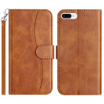 Dual-Folded S-shape Leather Phone Case, For iPhone X / XS, For iPhone XR, For iPhone XS Max, For iPhone 7 Plus / 8 Plus