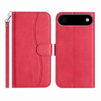 Dual-Folded S-shape Leather Phone Case, For iPhone Air, For iPhone 16 Pro Max, For iPhone 16 Pro, For iPhone 16 Plus