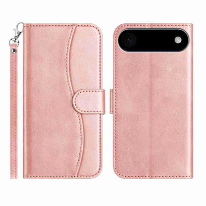 Dual-Folded S-shape Leather Phone Case, For iPhone Air, For iPhone 16 Pro Max, For iPhone 16 Pro, For iPhone 16 Plus