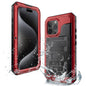 Four-proof Metal Hybrid Silicone Phone Case, For iPhone 17e / 16e, For iPhone 16 Pro Max, For iPhone 16 Pro, For iPhone 16 Plus, For iPhone 16, For iPhone 15 Pro Max, For iPhone 15 Pro, For iPhone 15 Plus