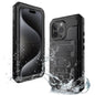 Four-proof Metal Hybrid Silicone Phone Case, For iPhone 17e / 16e, For iPhone 16 Pro Max, For iPhone 16 Pro, For iPhone 16 Plus, For iPhone 16, For iPhone 15 Pro Max, For iPhone 15 Pro, For iPhone 15 Plus