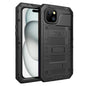 Four-proof Metal Hybrid Silicone Phone Case, For iPhone 17e / 16e, For iPhone 16 Pro Max, For iPhone 16 Pro, For iPhone 16 Plus, For iPhone 16, For iPhone 15 Pro Max, For iPhone 15 Pro, For iPhone 15 Plus