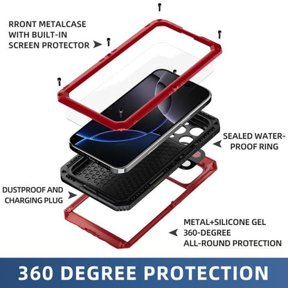 Four-proof Metal Hybrid Silicone Phone Case, For iPhone 15