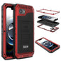 Four-proof Metal Hybrid Silicone Phone Case, For iPhone 17e / 16e, For iPhone 16 Pro Max, For iPhone 16 Pro, For iPhone 16 Plus, For iPhone 16, For iPhone 15 Pro Max, For iPhone 15 Pro, For iPhone 15 Plus