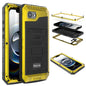 Four-proof Metal Hybrid Silicone Phone Case, For iPhone 17e / 16e, For iPhone 16 Pro Max, For iPhone 16 Pro, For iPhone 16 Plus, For iPhone 16, For iPhone 15 Pro Max, For iPhone 15 Pro, For iPhone 15 Plus