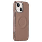Electroplating Soft Side Sticker Leather MagSafe Phone Case, For iPhone 15, For iPhone 14 Plus, For iPhone 14, For iPhone 14 Pro