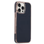 Electroplating Soft Side Sticker Leather MagSafe Phone Case, For iPhone 15, For iPhone 14 Plus, For iPhone 14, For iPhone 14 Pro