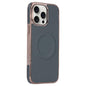 Electroplating Soft Side Sticker Leather MagSafe Phone Case, For iPhone 15, For iPhone 14 Plus, For iPhone 14, For iPhone 14 Pro