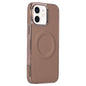 Electroplating Soft Side Sticker Leather MagSafe Phone Case, For iPhone 12, For iPhone 12 Pro Max, For iPhone 12 Pro, For iPhone 11 Pro Max