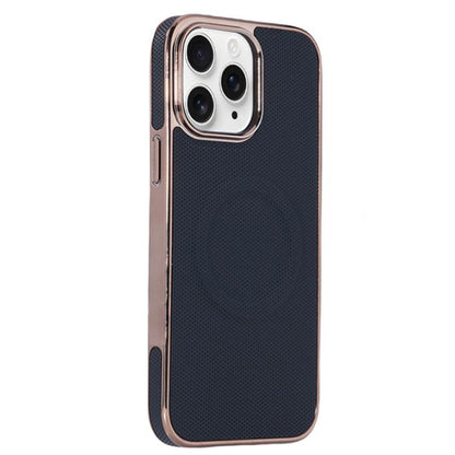 Electroplating Soft Side Sticker Leather MagSafe Phone Case, For iPhone 11, For iPhone 11 Pro