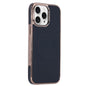 Electroplating Soft Side Sticker Leather MagSafe Phone Case, For iPhone 11, For iPhone 11 Pro