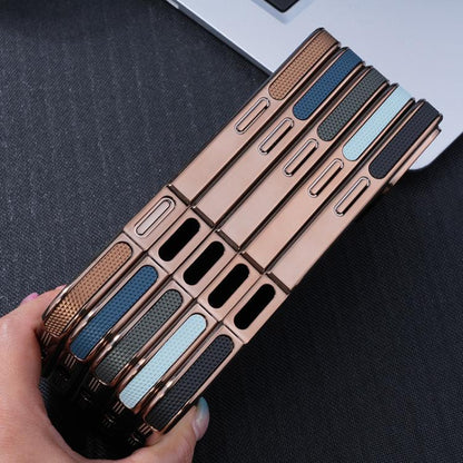Electroplating Soft Side Sticker Leather MagSafe Phone Case, For iPhone 15, For iPhone 14 Plus, For iPhone 14, For iPhone 14 Pro