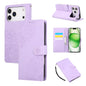 Rose Flower Embossed 3-Card Slots Leather Phone Case, For iPhone 17e / 16e, For iPhone 17 Pro Max, For iPhone 17 Pro, For iPhone 17