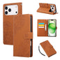 Rose Flower Embossed 3-Card Slots Leather Phone Case, For iPhone 17e / 16e, For iPhone 17 Pro Max, For iPhone 17 Pro, For iPhone 17