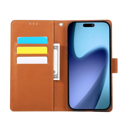 Rose Flower Embossed 3-Card Slots Leather Phone Case, For iPhone Air, For iPhone 16 Pro Max, For iPhone 16 Pro, For iPhone 16 Plus