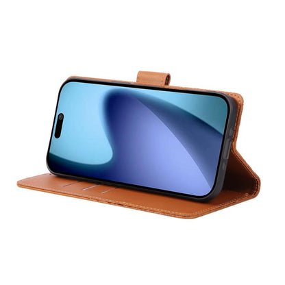 Rose Flower Embossed 3-Card Slots Leather Phone Case, For iPhone Air, For iPhone 16 Pro Max, For iPhone 16 Pro, For iPhone 16 Plus
