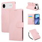 Rose Flower Embossed 3-Card Slots Leather Phone Case, For iPhone Air, For iPhone 16 Pro Max, For iPhone 16 Pro, For iPhone 16 Plus