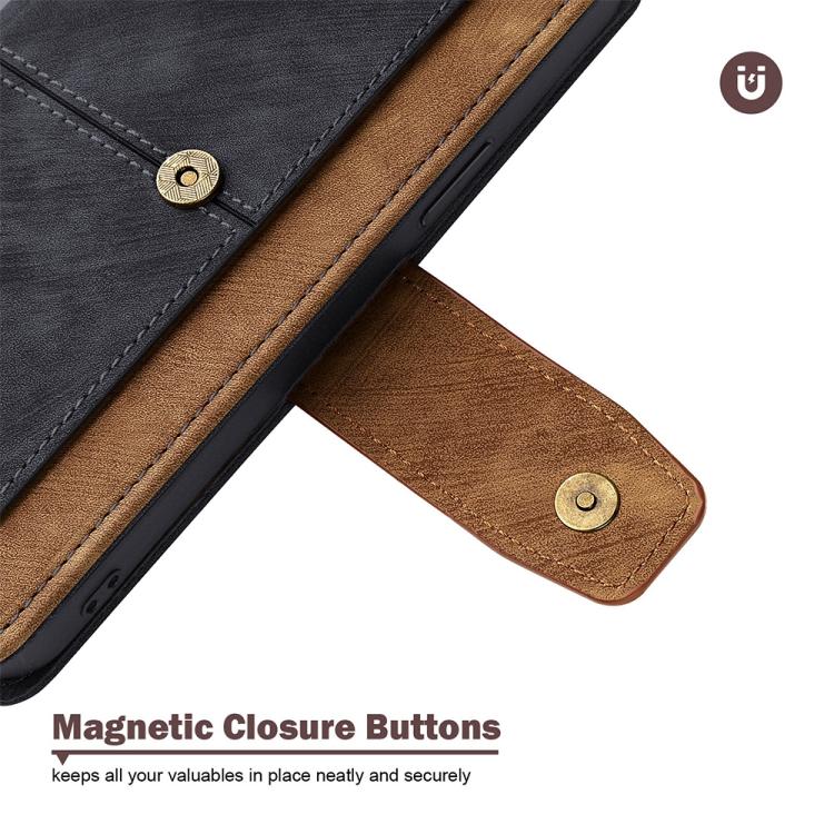 Color Stitching Skin Feel Leather RFID Blocking Phone Case, For iPhone 12 / 12 Pro, For iPhone 12 Pro Max, For iPhone 11 Pro Max, For iPhone 11