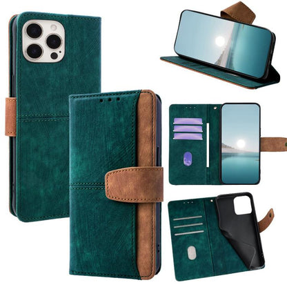 Color Stitching Skin Feel Leather RFID Blocking Phone Case, For iPhone 12 / 12 Pro, For iPhone 12 Pro Max, For iPhone 11 Pro Max, For iPhone 11