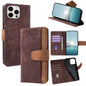 Color Stitching Skin Feel Leather RFID Blocking Phone Case, For iPhone 12 / 12 Pro, For iPhone 12 Pro Max, For iPhone 11 Pro Max, For iPhone 11
