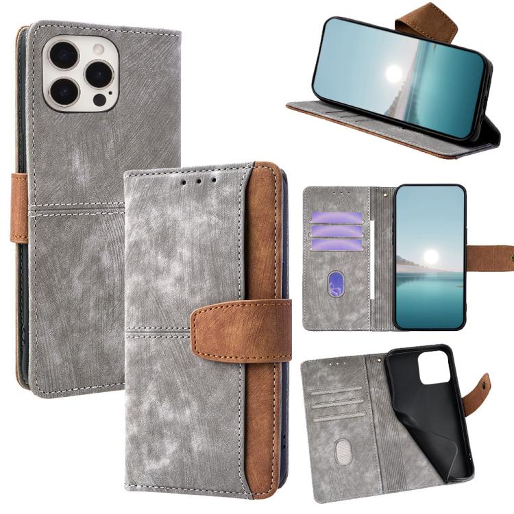 Color Stitching Skin Feel Leather RFID Blocking Phone Case, For iPhone 12 / 12 Pro, For iPhone 12 Pro Max, For iPhone 11 Pro Max, For iPhone 11